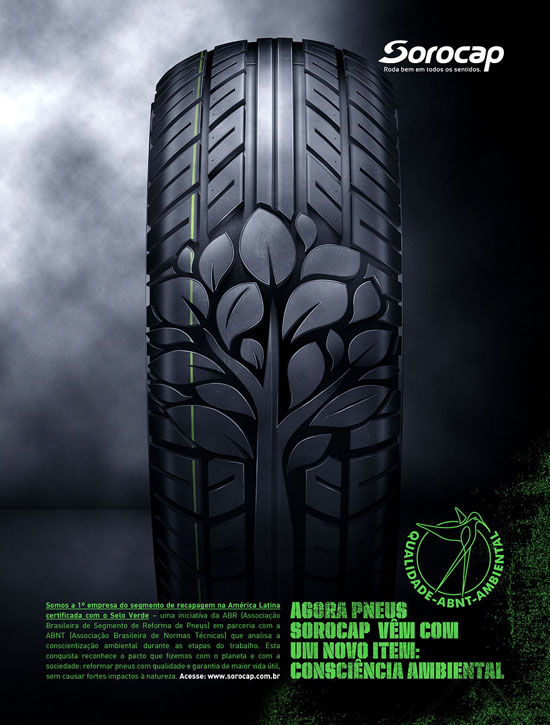 Green Tyre Ad