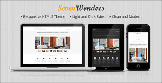 SevenWonders - Clean Responsive WordPress Theme