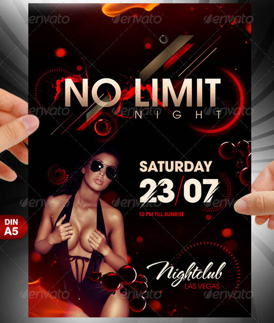 No Limit Night Party Flyer Template