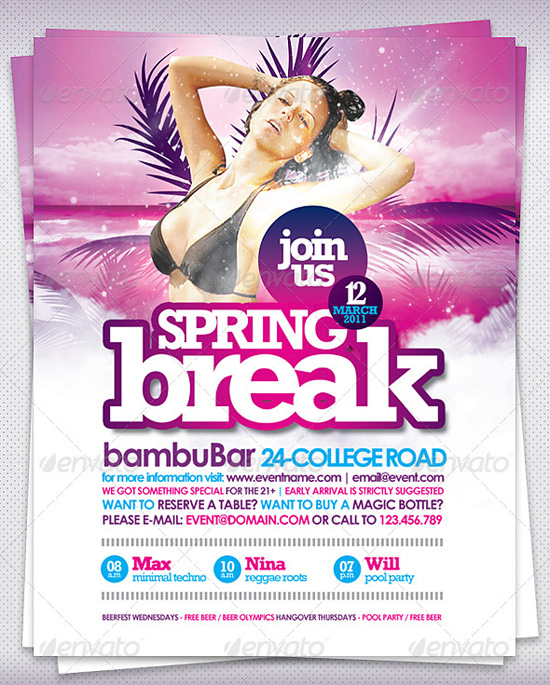 Spring Break Flyer