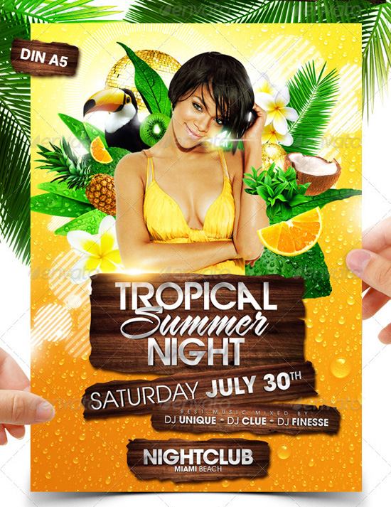 Tropical Summer Night Flyer