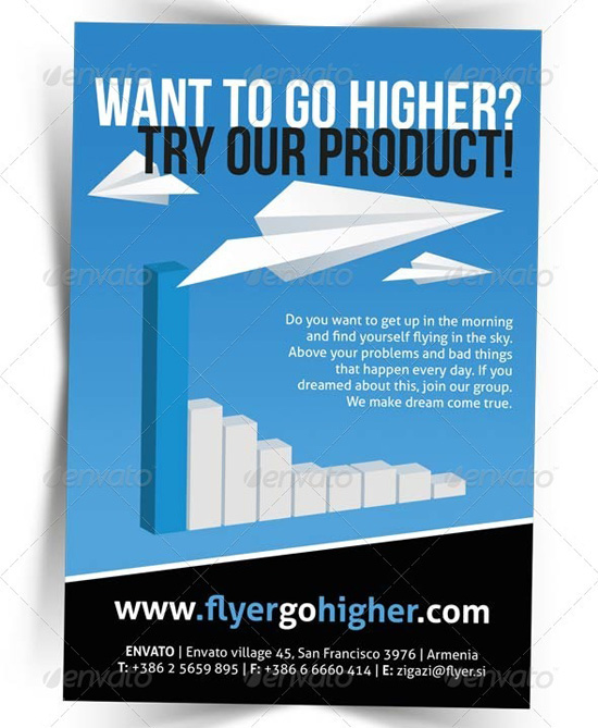 Business promotion flyer template