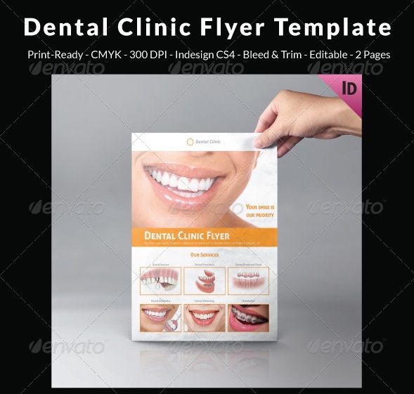 dental clinic flyer template