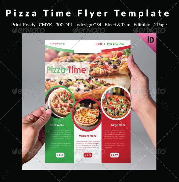pizza time flyer template
