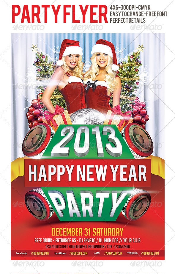 2013 Party Flyer Template
