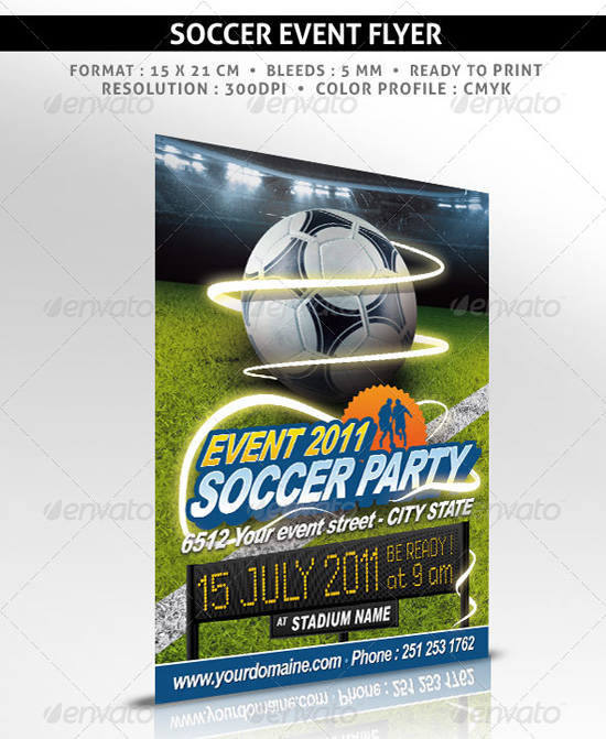 Soccer Event Flyer Template