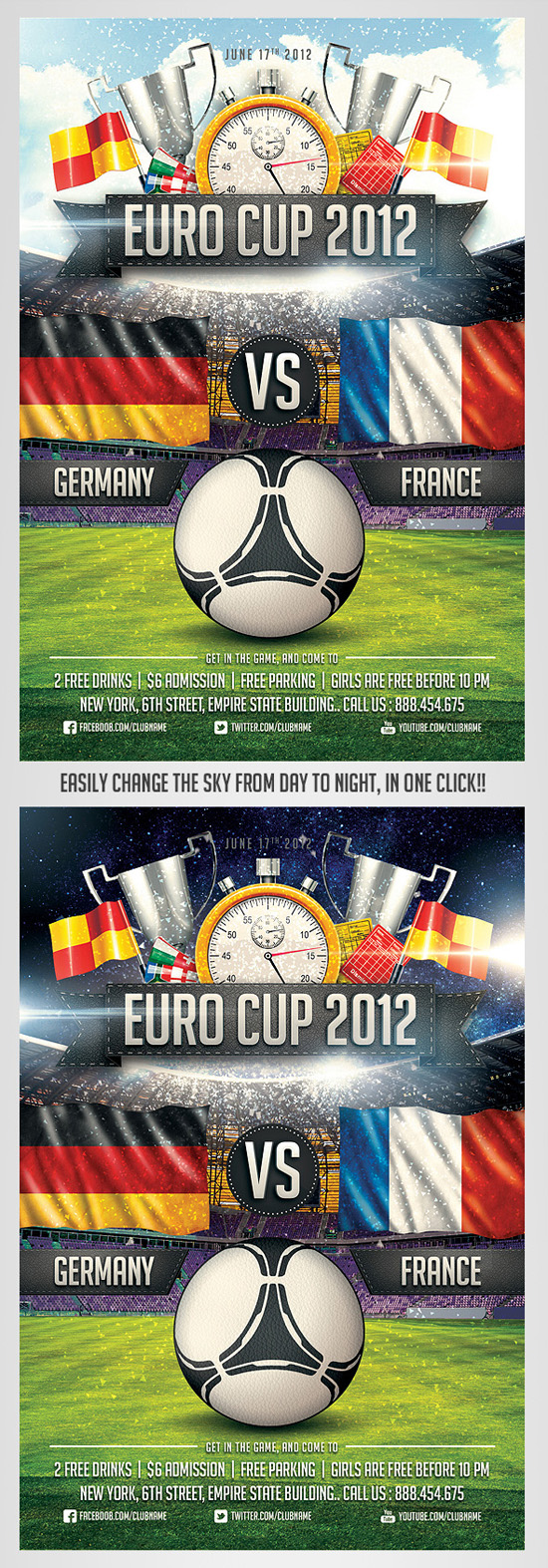 Soccer Flyer Template vol 2