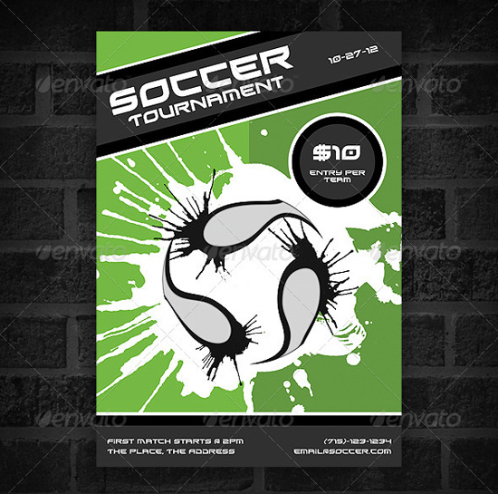 Soccer Tournament Poster Template