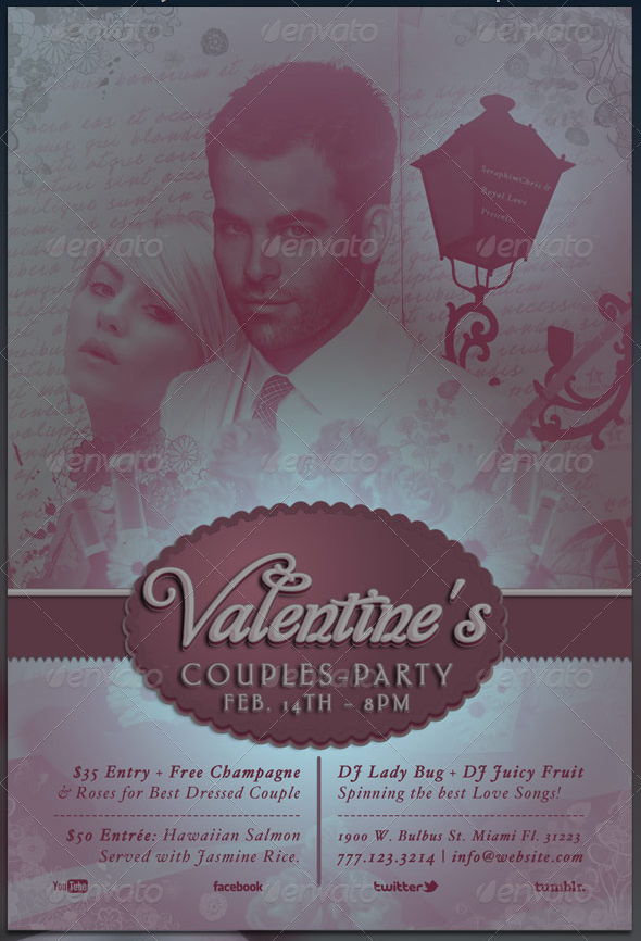 Valentines Couples Flyer Template