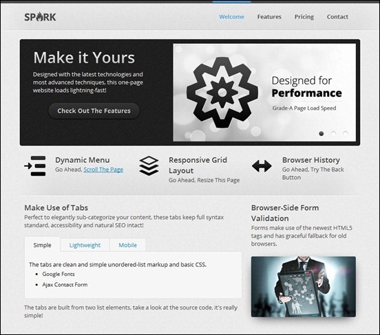 spark-responsive-one-page-etmplate
