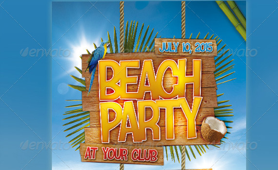 Beach-party-premium-print-ready-flyers