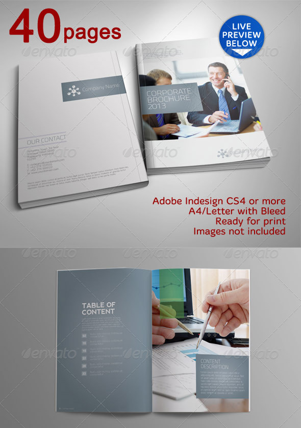 40 Pages Indah Corporate Brochure