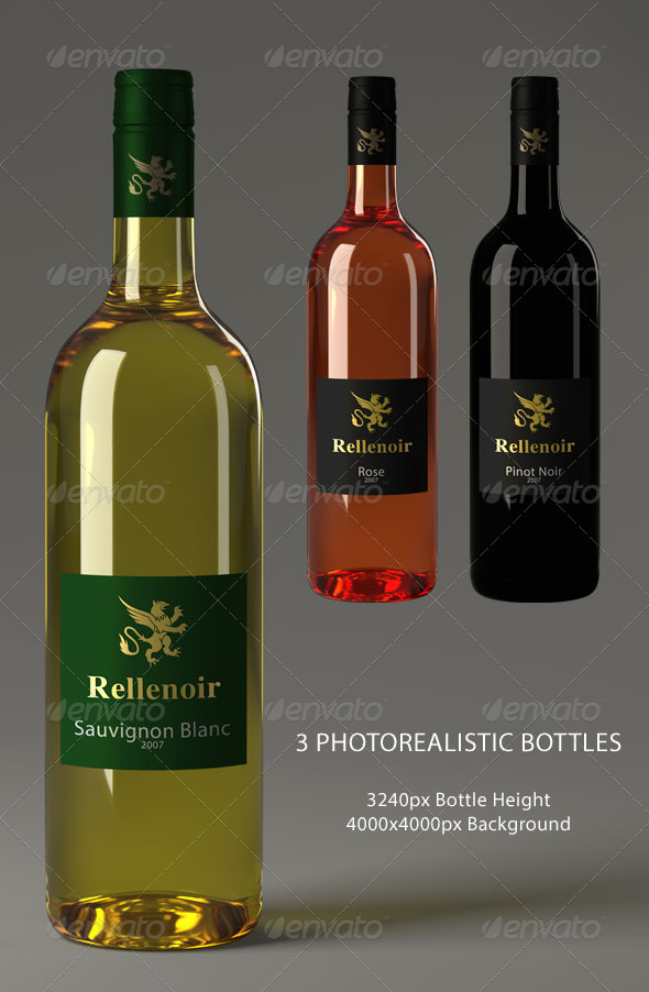 3 Wine Bottles