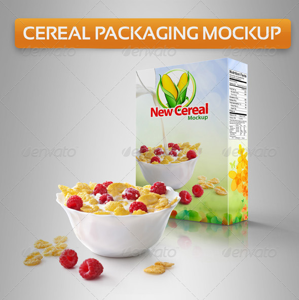 Cereal Packaging Mockup