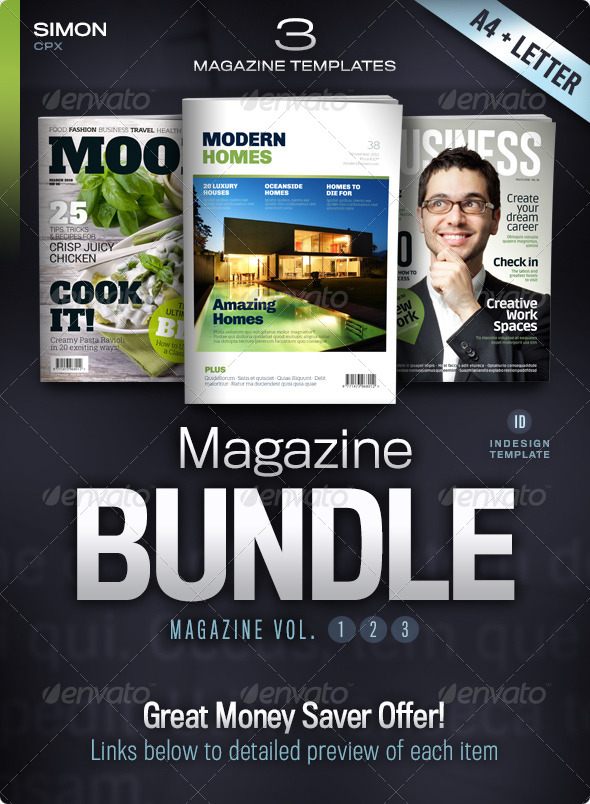 Magazine Bundle - magazine templates