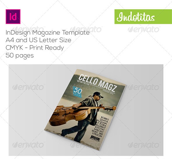 indesign magazine template