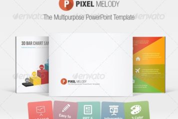 pixel melody powerpoint template