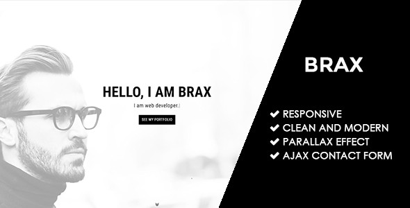 brax | responsive personal portfolio template