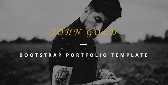john gold-bootstrap portfolio template