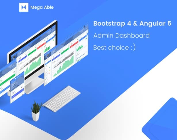 mega able bootstrap 4 & angular 5 admin dashboard template