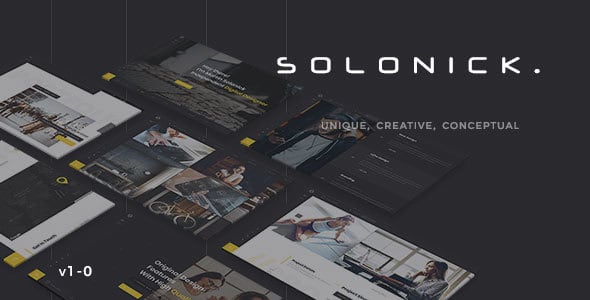 solonick - creative responsive personal portfolio