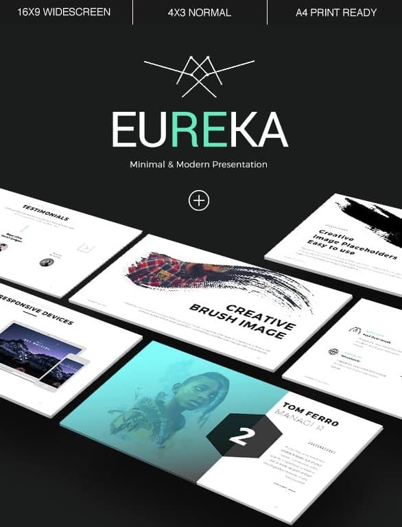 eureka - minimal powerpoint template
