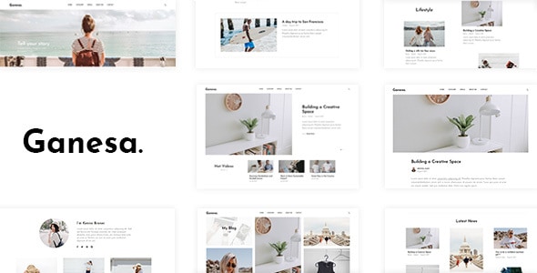 ganesa - minimal wordpress personal blog theme