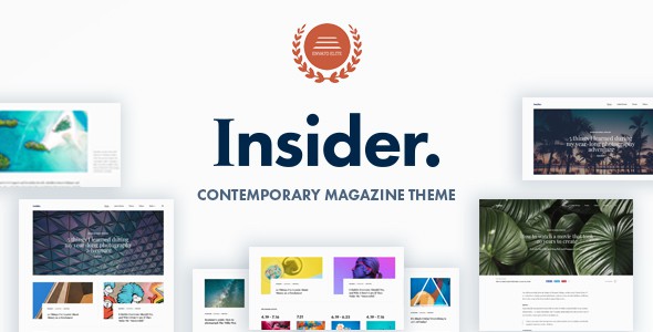 insider - contemporary magazine and blogging theme