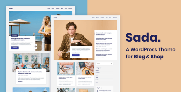 sada - a wordpress theme for blog & shop