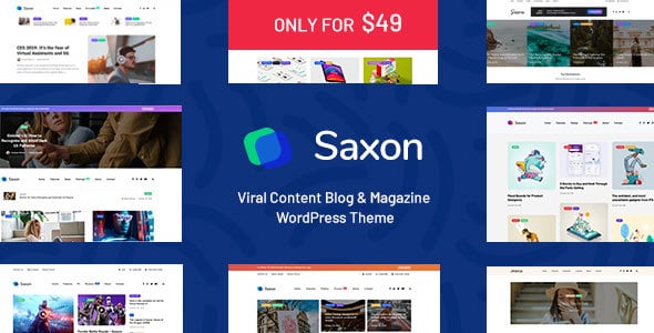 saxon - viral content blog & magazine wordpress theme
