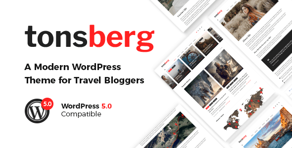 tonsberg - a modern wordpress theme for travel bloggers