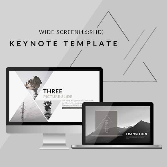 triangle - clean trend keynote template